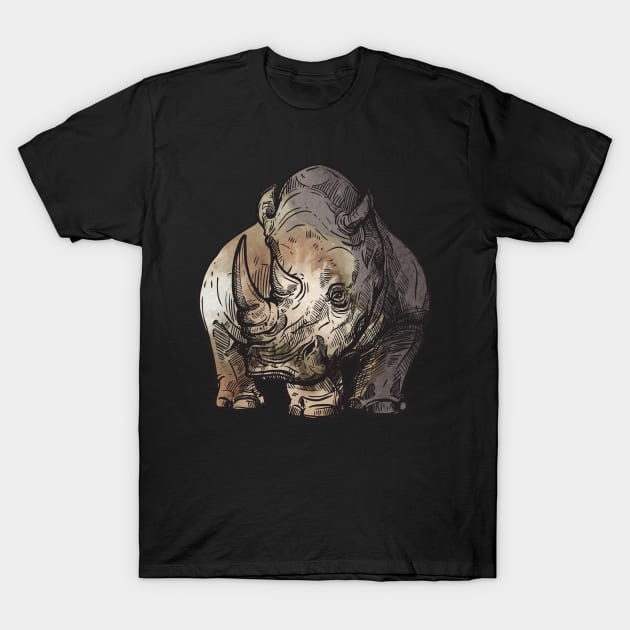 Rhino T-Shirt by LittleAna